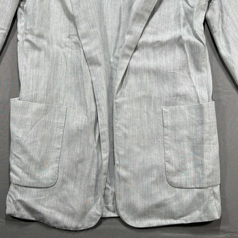 Talula Aritzia Kent Lightweight Open-Front Blazer, Heather Gray - Womens 0 - Picture 4 of 14